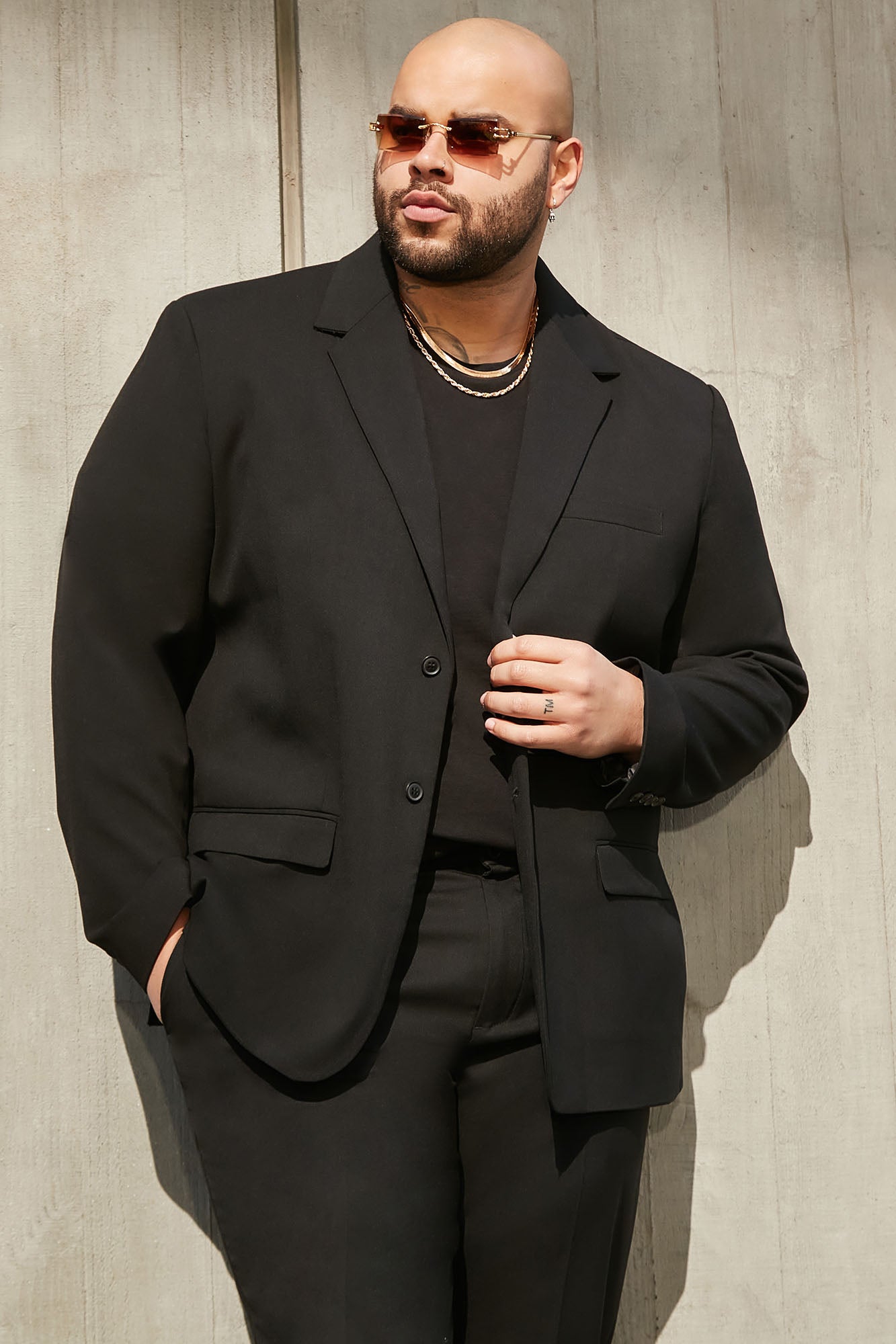 The Modern Stretch Suit Jacket - Black