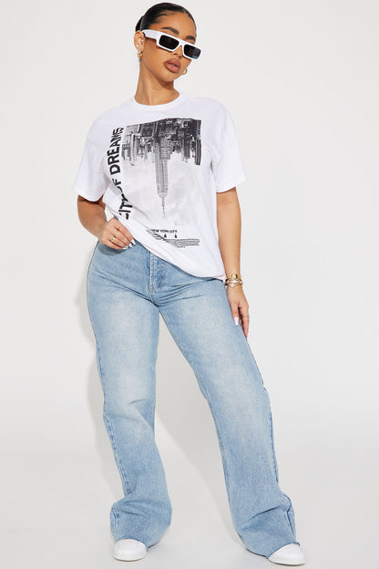 City Of Dreams NY Graphic Tshirt - White