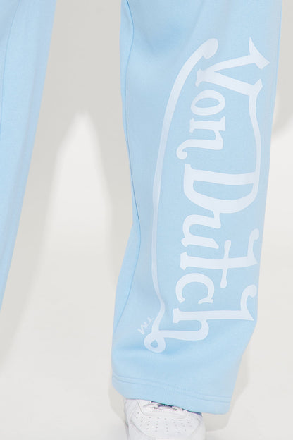 Von Dutch Distressed Wide Leg Pant - Blue
