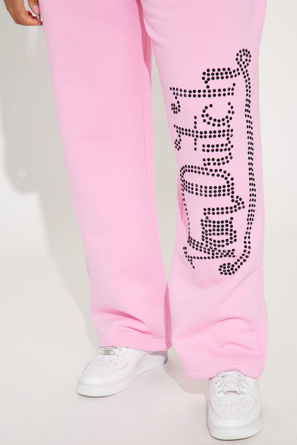 Von Dutch Classic Wide Leg Pant - Pink