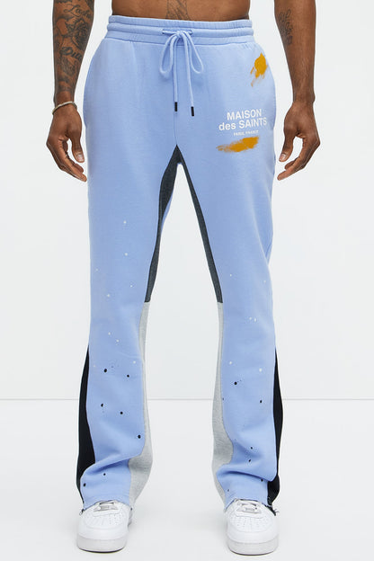 Tyson Maison Des Saints Skinny Flare Sweatpants - Violet