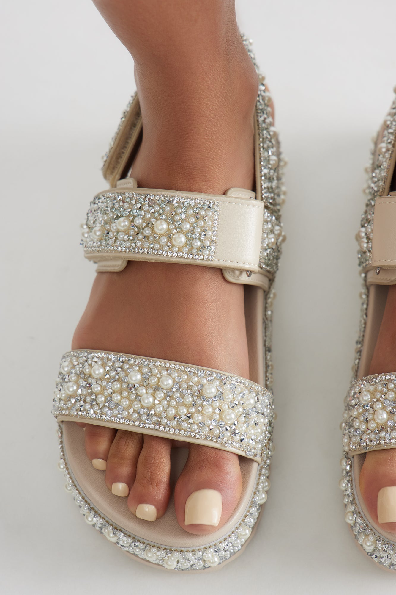 Shanie Pearl Sandals - Ivory