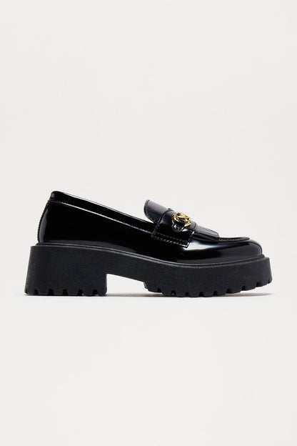 Hartford Hardware Platform Loafers - Black