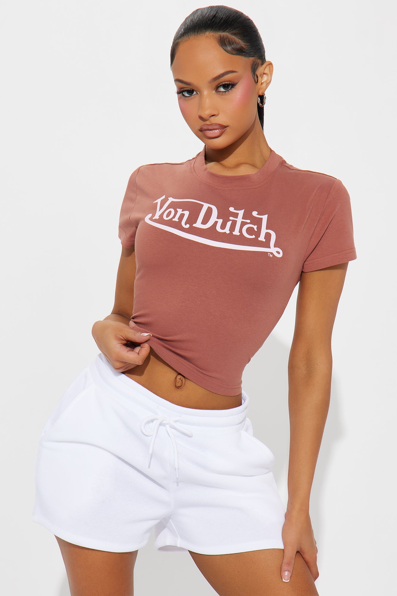 Von Dutch OG Baby Tee - Brown