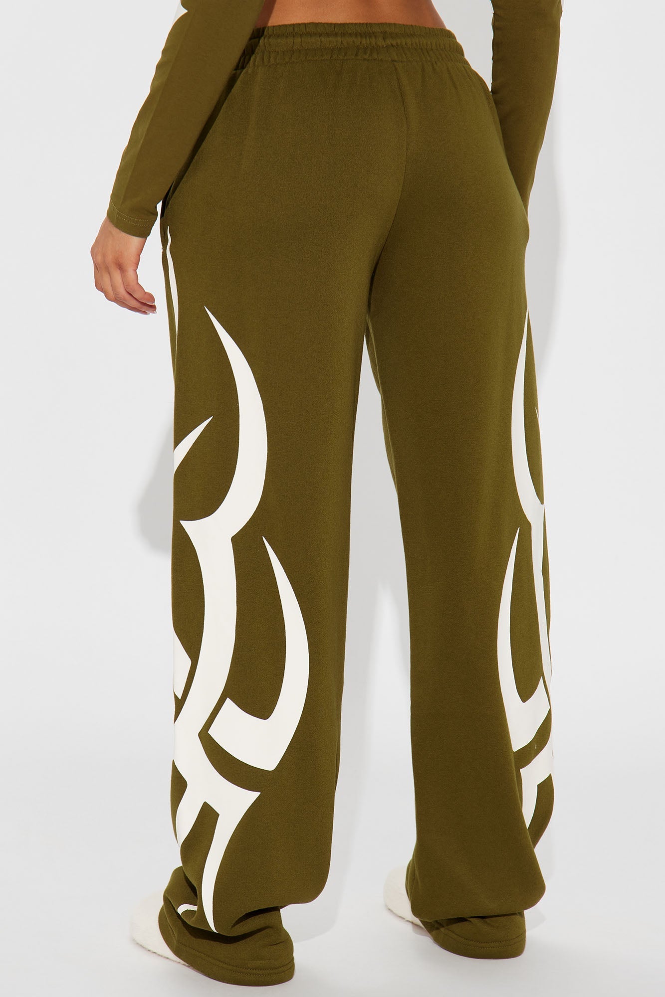 Von Dutch Trendy Wide Leg Pant - Olive