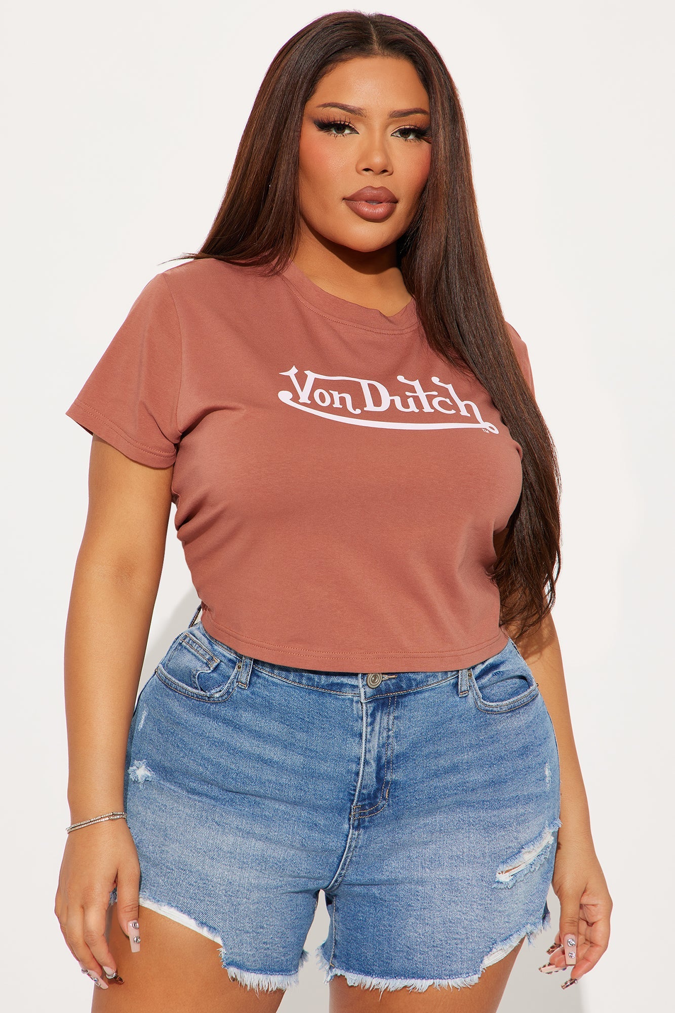 Von Dutch OG Baby Tee - Brown