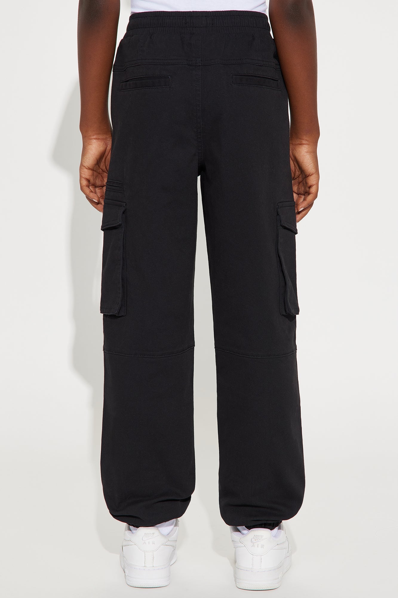 Mini Power And Strength Cargo Jogger Twill Pant - Black