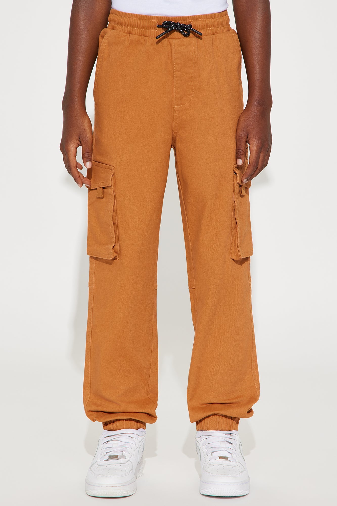 Mini Power And Strength Cargo Jogger Twill Pant - Tan