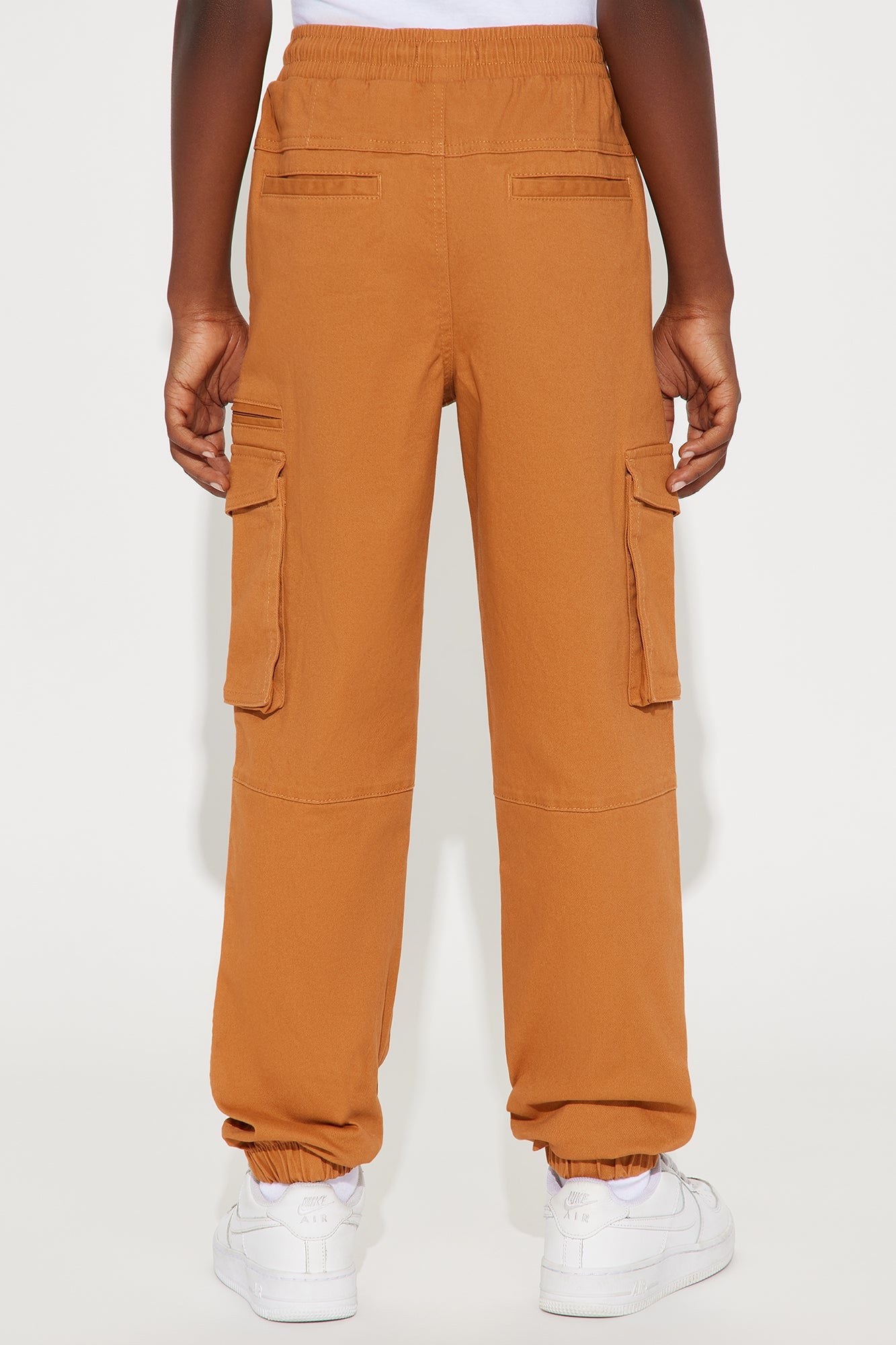 Mini Power And Strength Cargo Jogger Twill Pant - Tan