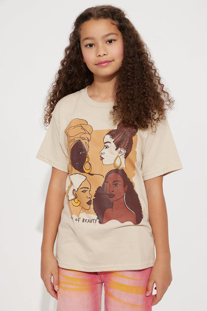 Mini Divine Feminine Beauty Tee - Sand