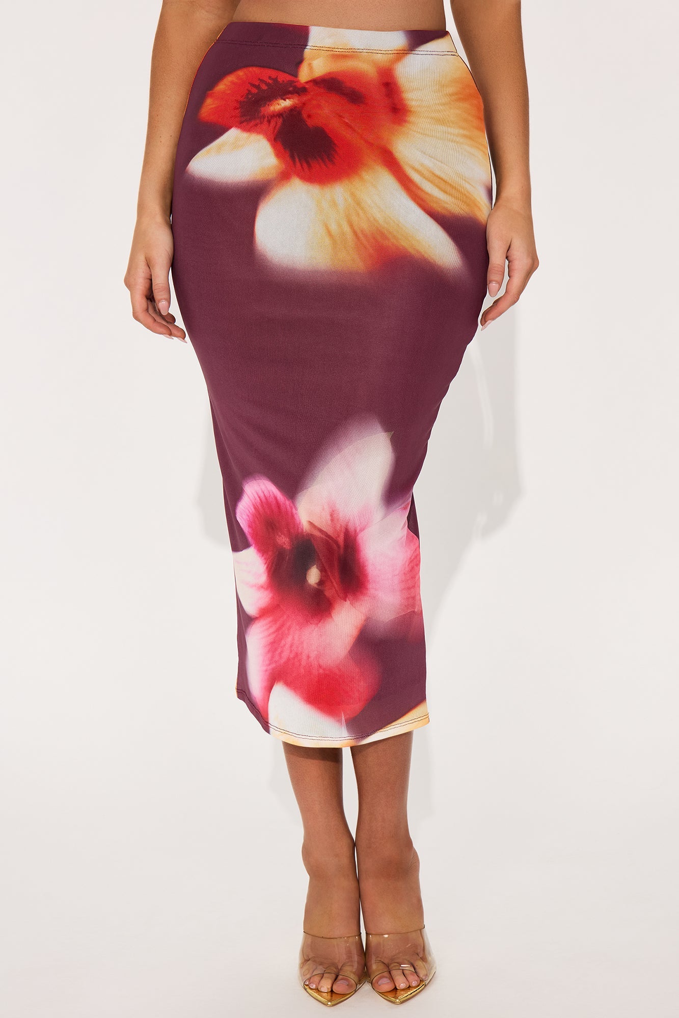 My Love For You Mesh Midi Skirt - Multi Color