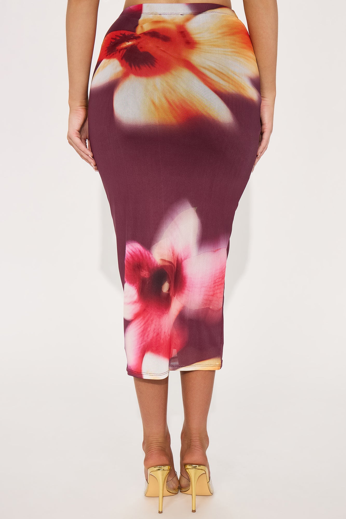 My Love For You Mesh Midi Skirt - Multi Color