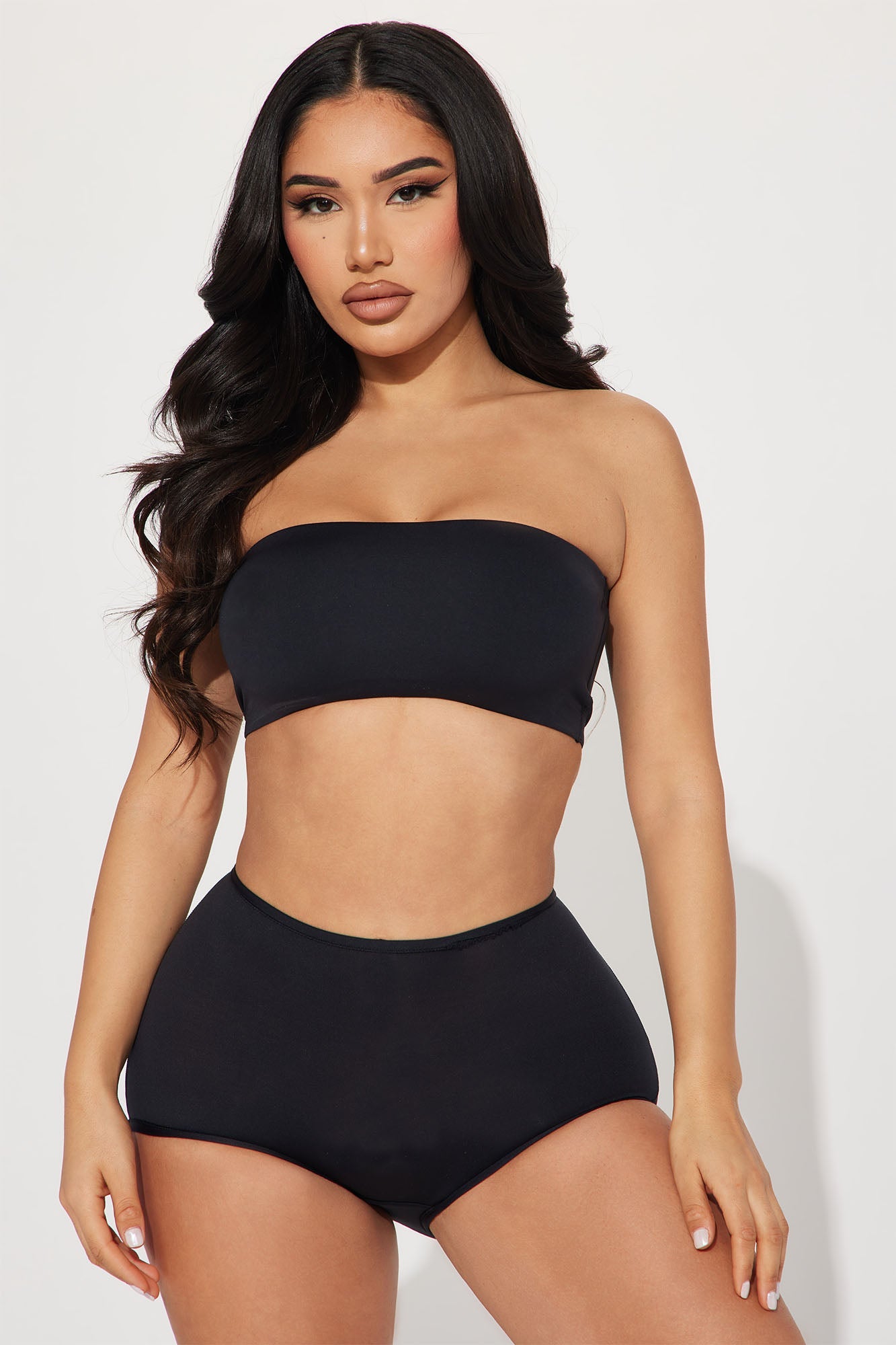 Light As A Feather Microfiber Bandeau - Black