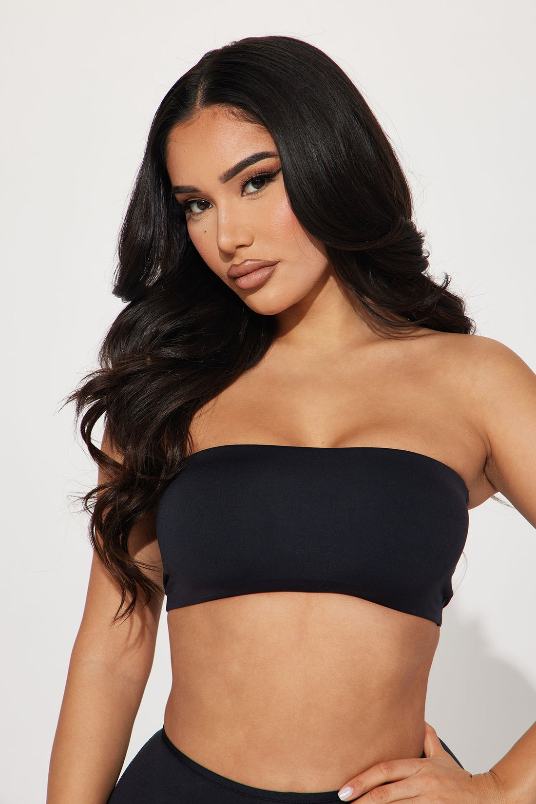 Light As A Feather Microfiber Bandeau - Black