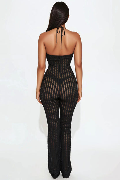 Tamarama Crochet Lace Jumpsuit - Black