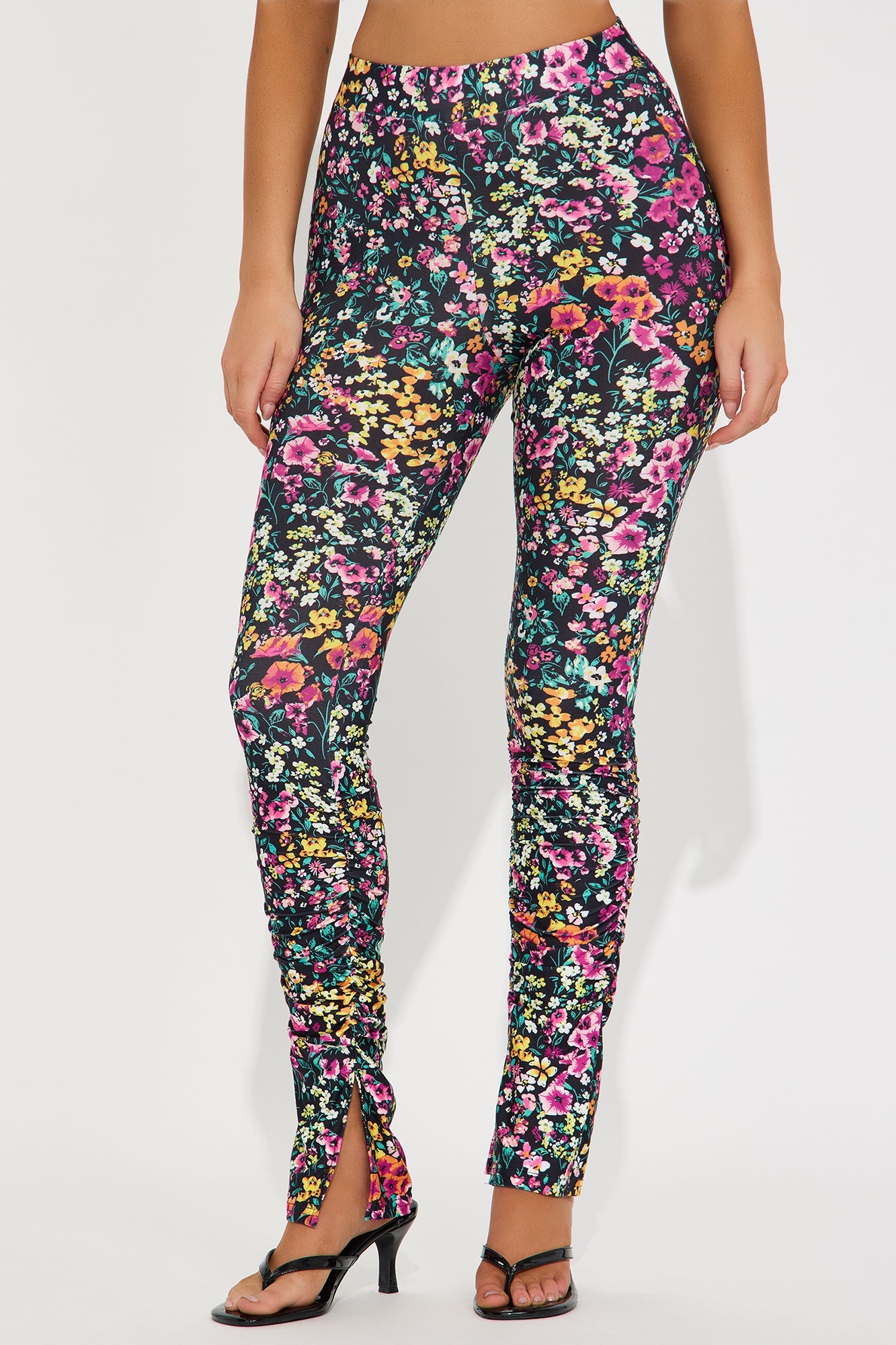 In Full Bloom Stacked Pant - Multi Color