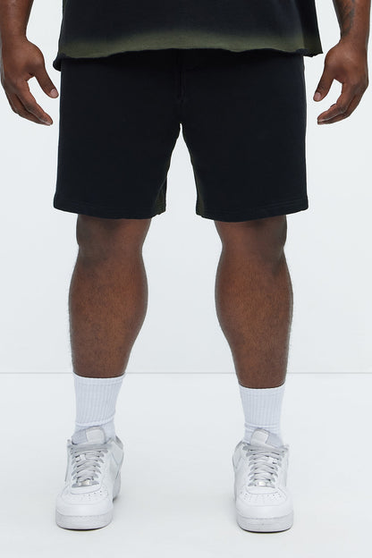 Tyson Blurred Lines Relaxed Shorts - Black