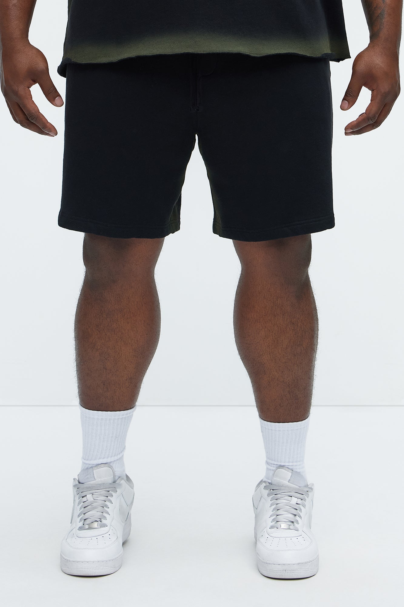 Tyson Blurred Lines Relaxed Shorts - Black