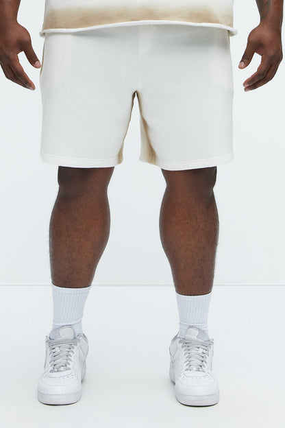 Tyson Blurred Lines Relaxed Shorts - Cream