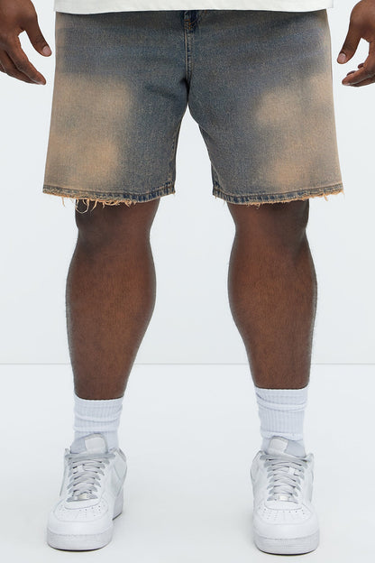 Venice Vintage Relaxed Denim Shorts - Vintage Wash