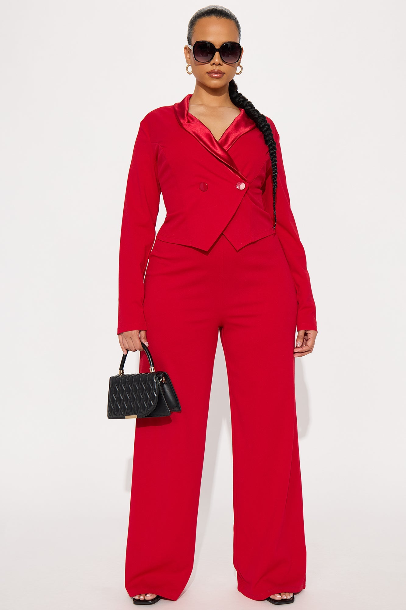 Best Wishes Jumpsuit - Red