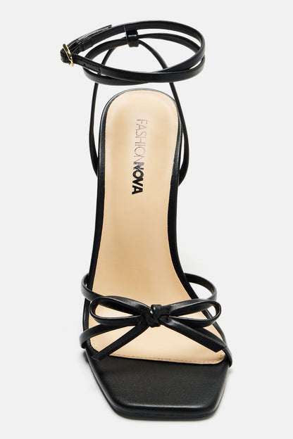 Lala Heeled Sandals - Black
