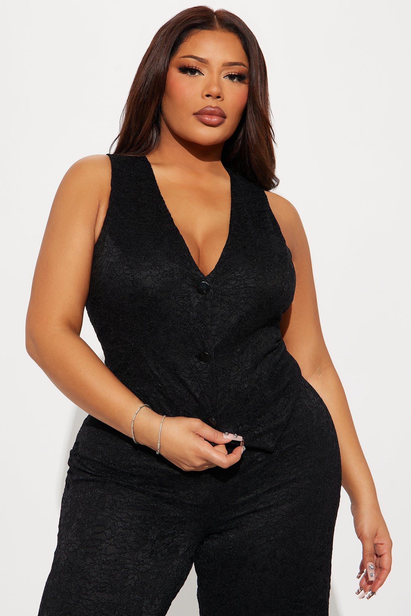 Rosie Lace Jumpsuit - Black