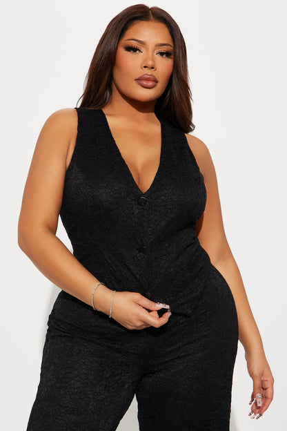 Rosie Lace Jumpsuit - Black