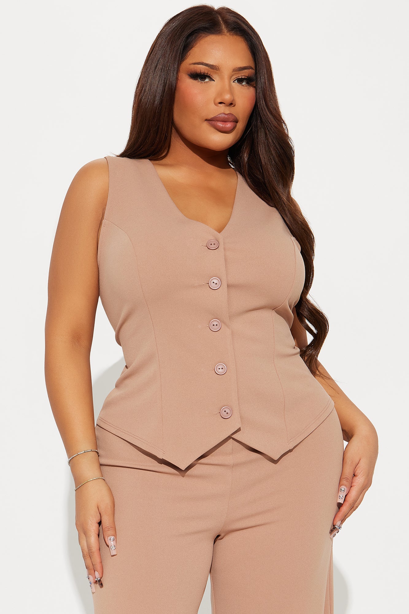 Work Flow Wide Leg Jumpsuit - Mocha