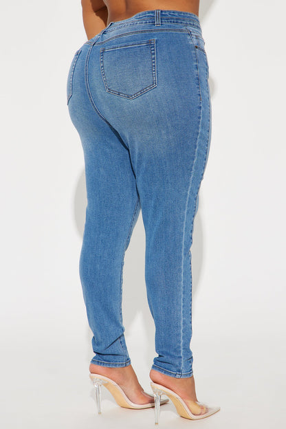 Adenna Stretch Skinny Jeans - Medium Wash