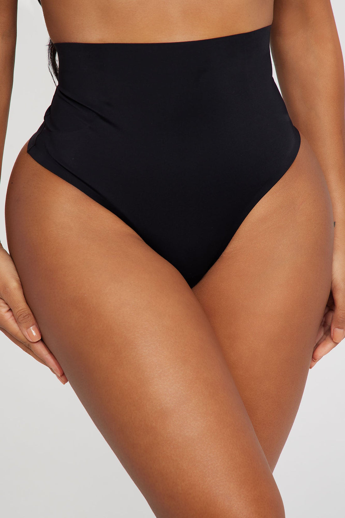 Cinch Me In High Waisted Thong Shapewear - Black/combo