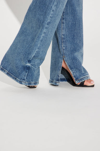 Baddest One Around Bootcut Jeans - Medium Wash