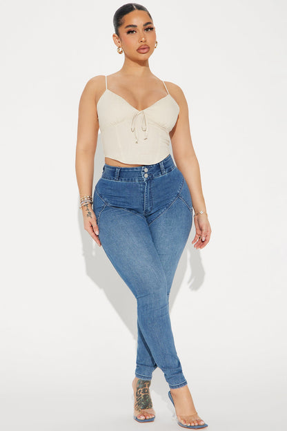 My Way Linen Top - Khaki