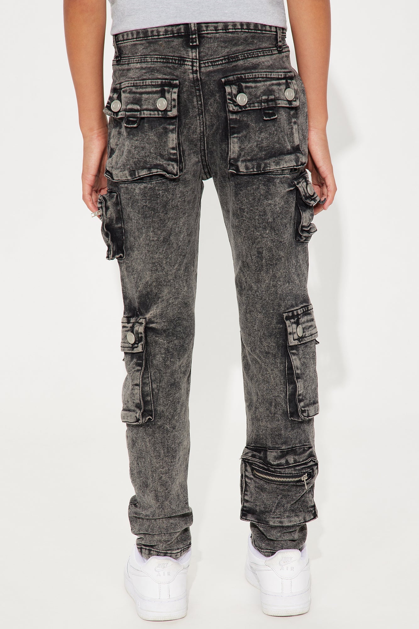 Mini The Liam Multi Pocket Cargo - Black Wash