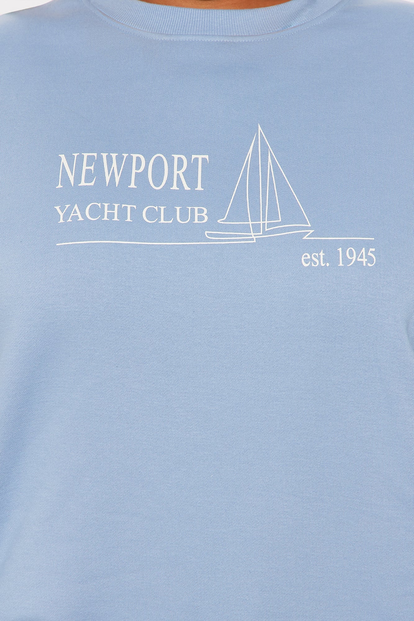 Newport Fleece Crew Neck Sweatshirt Set - Slate Blue