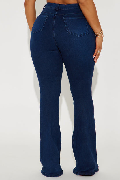 Coastal High Rise Flare Jeans - Dark Wash