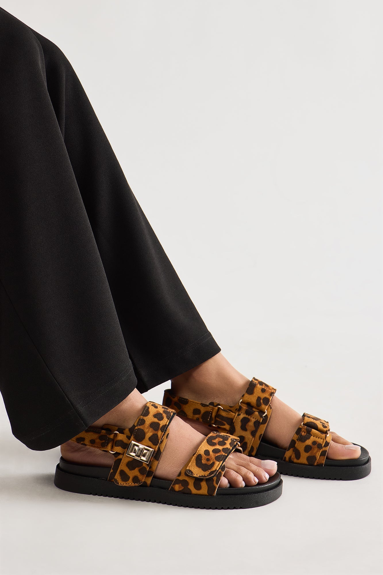 Jacob Slingback Sandals - Leopard