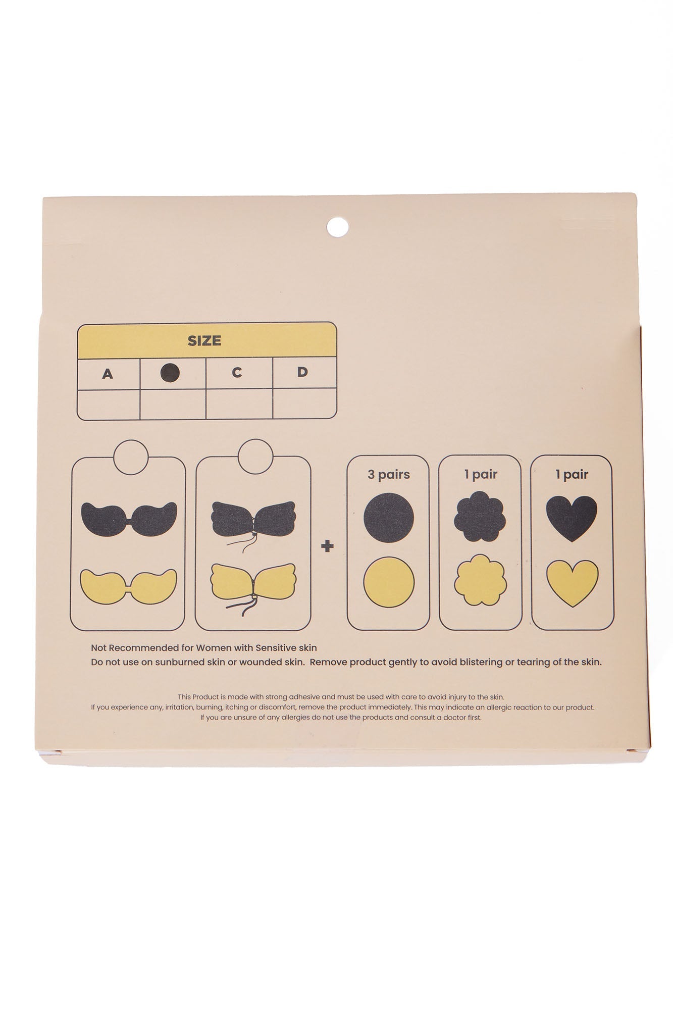 Getting You Close Pasties And Invisible Bra Set - Nude/combo