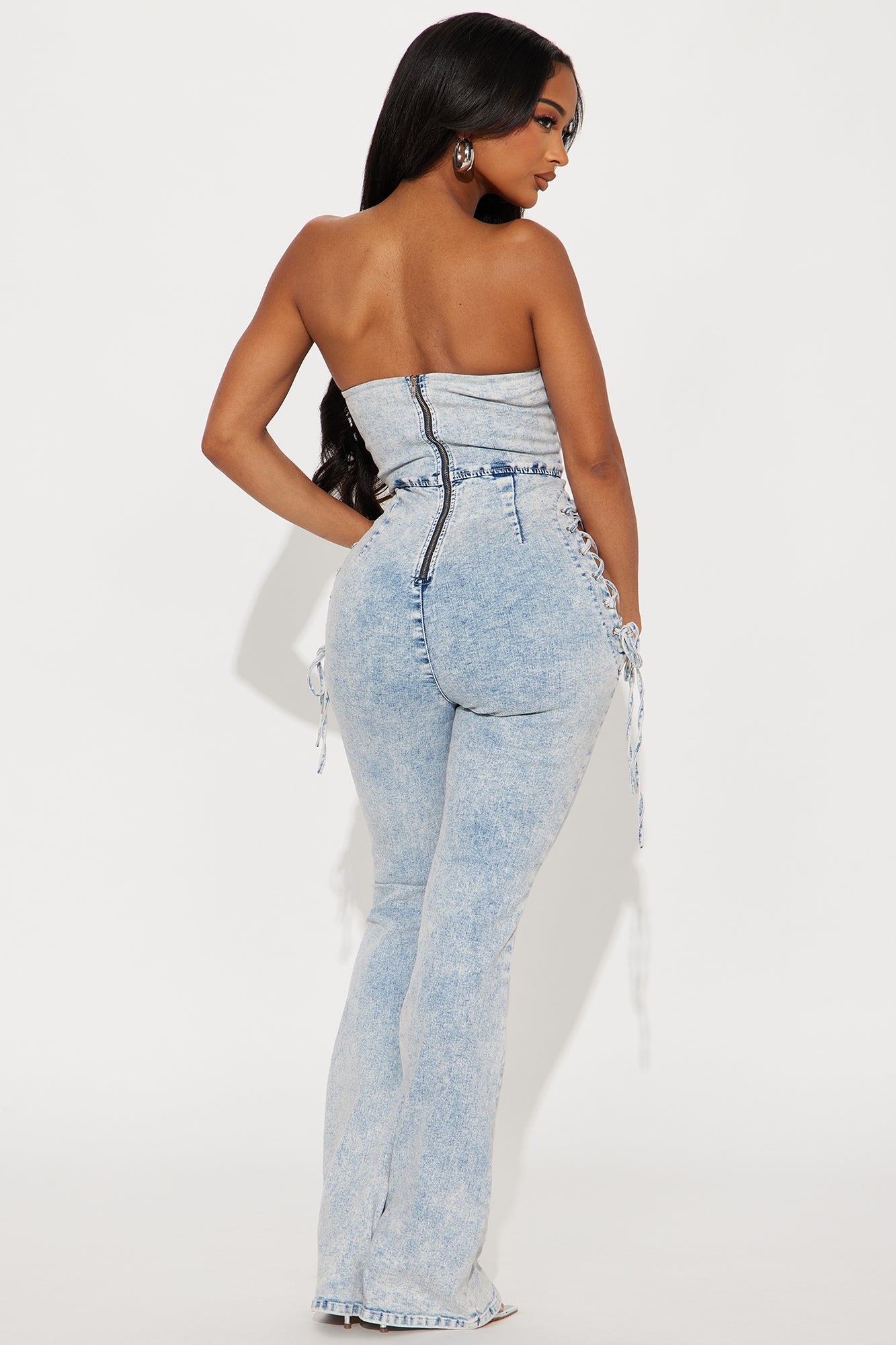 Upgrade You Denim Jumpsuit - Light Wash