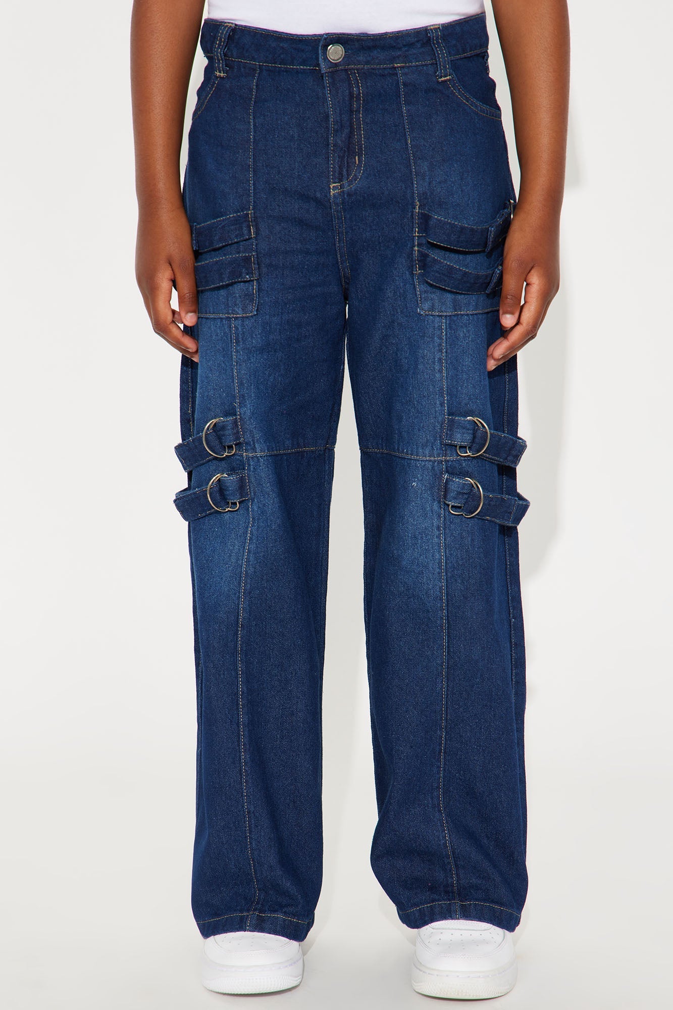 Mini Totally Built For This Cargo Jean - Dark Wash