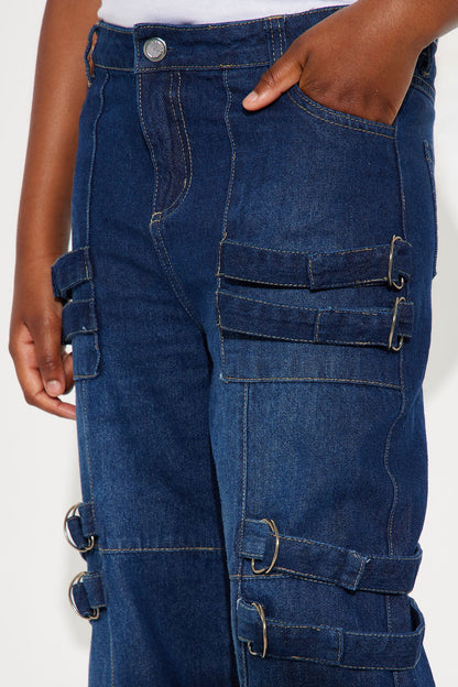Mini Totally Built For This Cargo Jean - Dark Wash