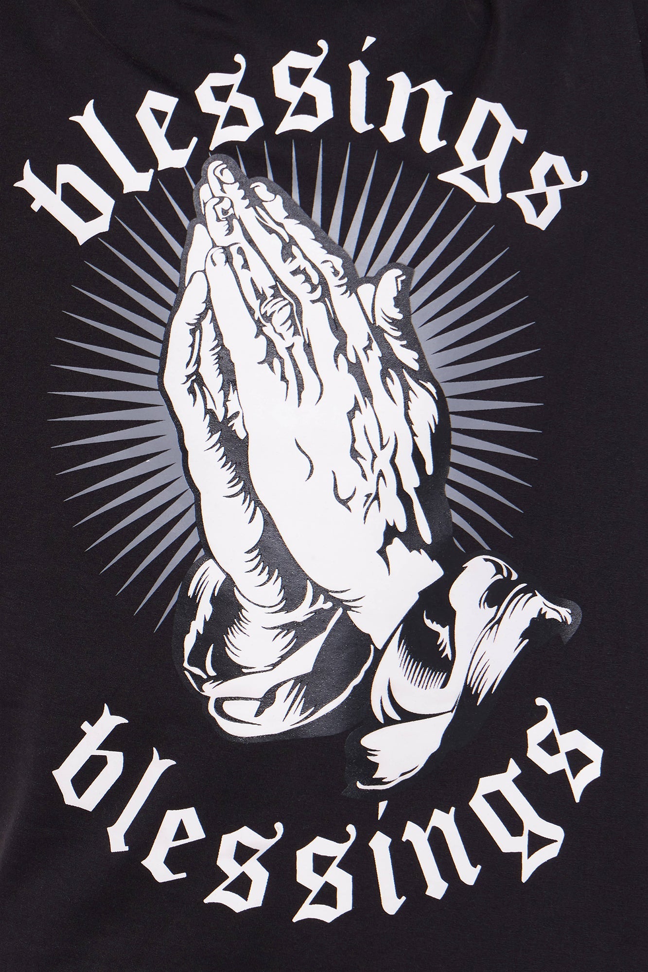 Mini Blessing Upon Blessing Short Set - Black/Grey