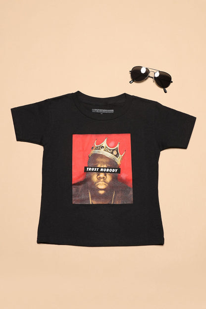 Mini Trust Nobody Short Sleeve Tee - Black