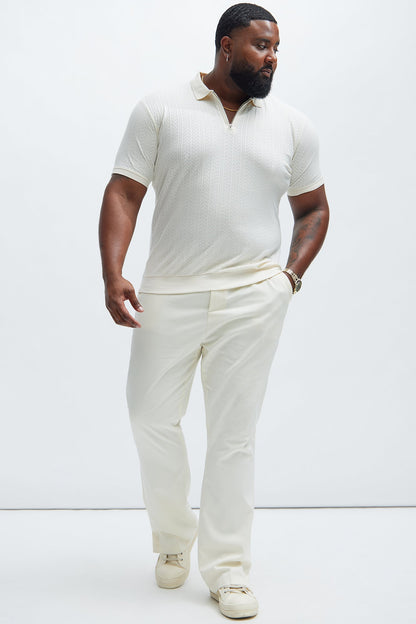 Money Matters Short Sleeve Polo - Off White