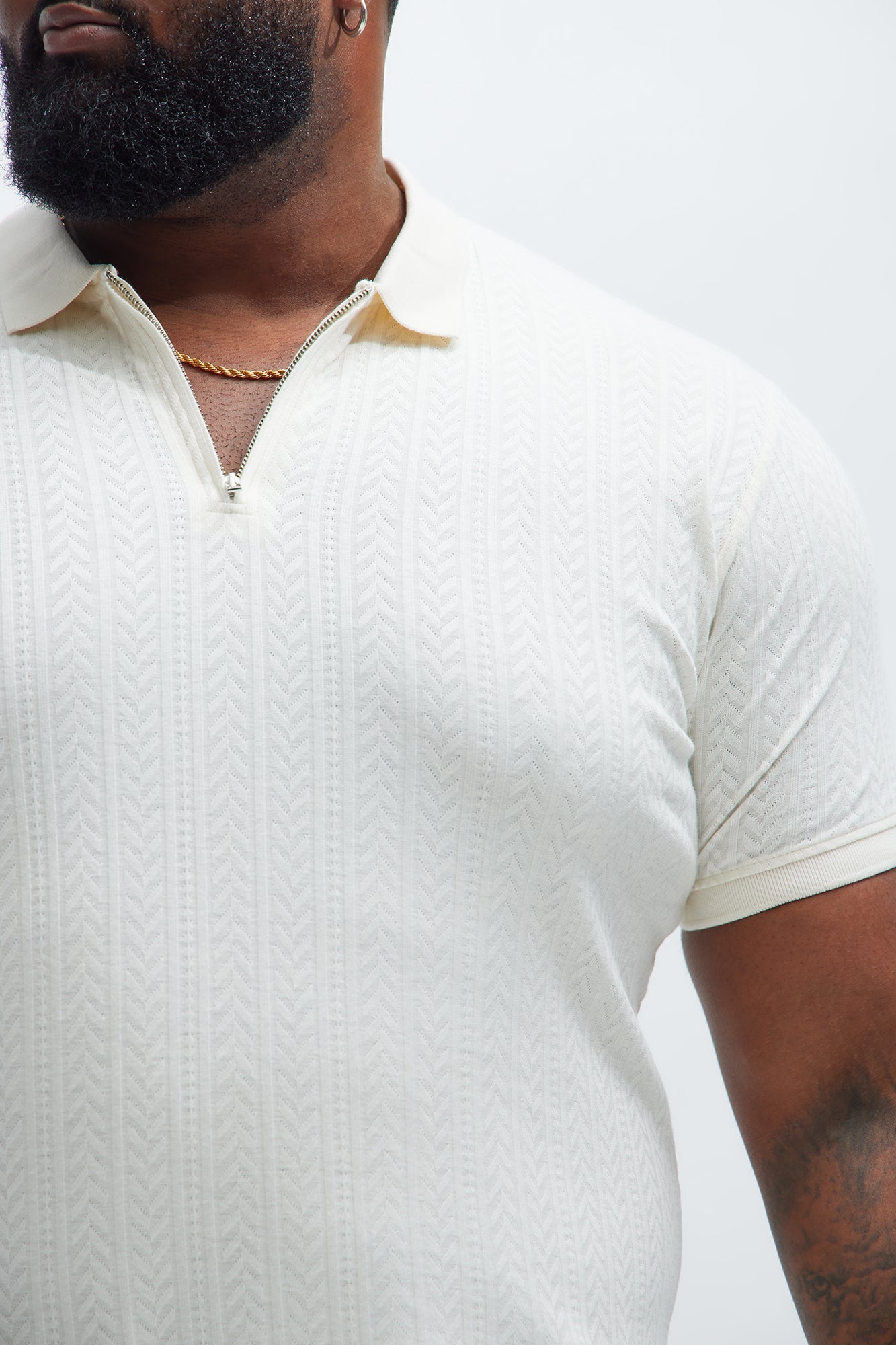 Money Matters Short Sleeve Polo - Off White