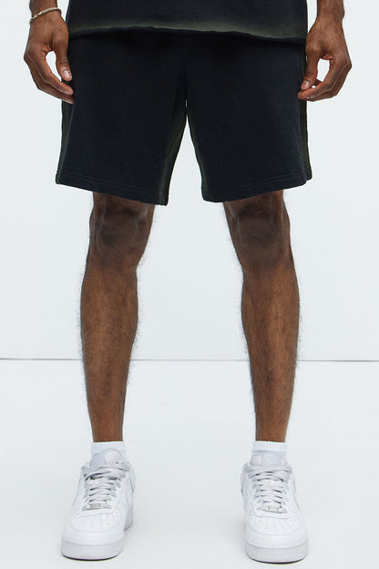 Tyson Blurred Lines Relaxed Shorts - Black