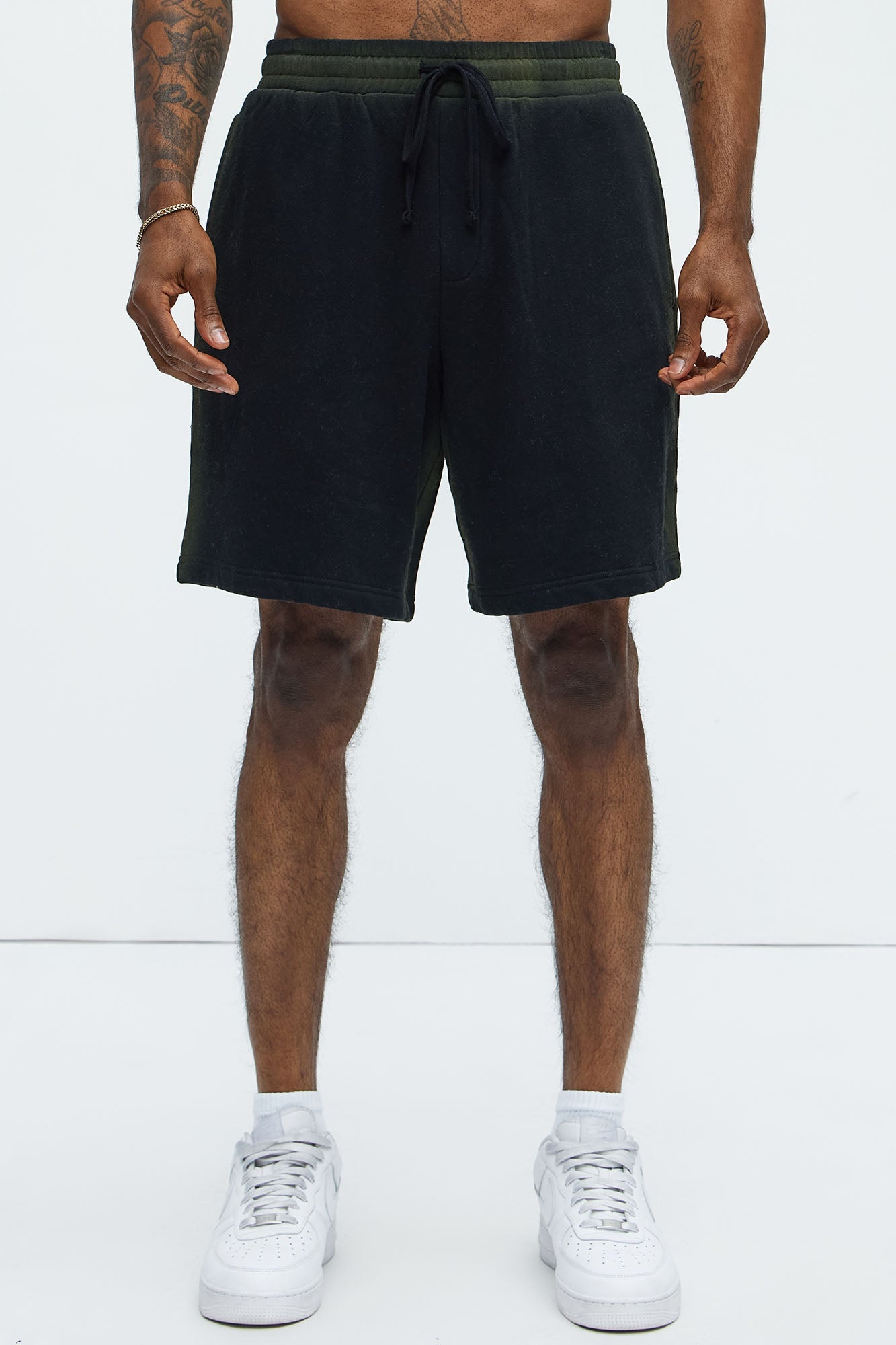 Tyson Blurred Lines Relaxed Shorts - Black