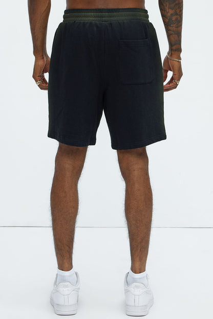 Tyson Blurred Lines Relaxed Shorts - Black