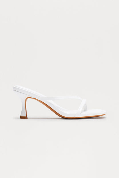 Panama Thong Mules - White