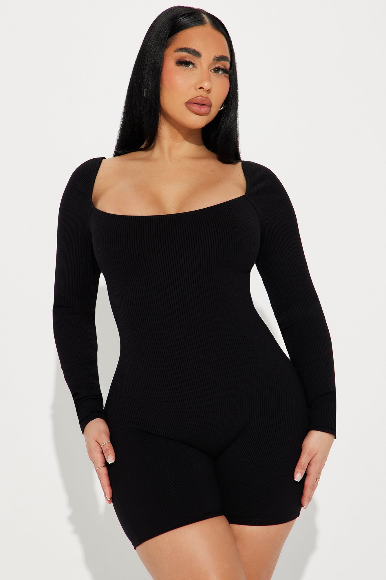 Brynn Snatched Romper - Black